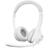 Logitech H390 - Headset - på øret - kabling - USB - Off-White