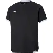 Puma teamLIGA Football Jersey Youth, Clothing, Black/White, 13-14Y