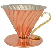 Hario Metal Drip V60-02 kaffedripper, kobber-gull