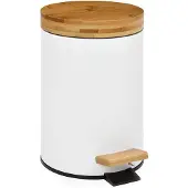 Big Buy Cooking Søppelbøtte I Bambus Til Baderom 3l 17x26 Cm