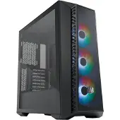Cooler Master MasterBox 520 MESH - Mid tower - utvidet ATX (E-ATX) - sidepanel med vindu (herdet glass) - ingen strømforsyning (ATX) - svart - USB/lyd