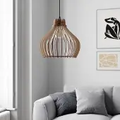 TEMAR LIGHTING Hengelampe Barrel 1 lyskilde, Ø 38 cm