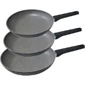 EDM Sett Med Nonstick-panner I Profesjonell Kvalitet 3 Enheter