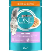 Purina One Sensitive - Kylling & gulrøtter 26 x 85 g