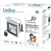 Ledino LED-spotlight Benrath NB, nødbelysning med oppladbart batteri