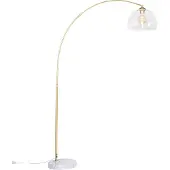 QAZQA Smart buelampe messing med klart glass inkl. WiFi G95 - Arc