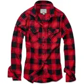 Brandit Amy Flannel Skjorte Med Lange Ermer