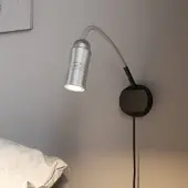 TOP LIGHT Neo! Flex Hotel II LED-vegglampe, aluminium/sølv