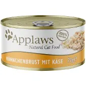 Applaws Økonomipakke i buljong 24 x 70 g - Kyllingbryst & Ost