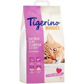 Tigerino 2 x 14 l Tigerino Nuggies til spesialpris! - Ultra Babypudderduft (fine korn)