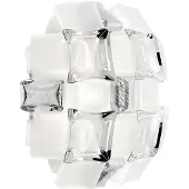 Slamp Mida vegglampe, 32x32 cm, platina/hvit