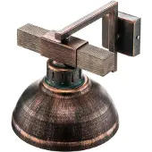 Luminex Vegglampe Hakon, rustbrun/naturlig tre