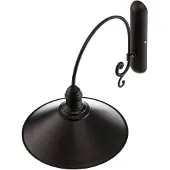 Argon Vegglampe Elmo, svart lakkert