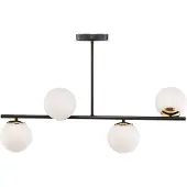 Emibig Taklampe Kiba, svart/gull, 4 lyskilder