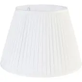 QAZQA Plissert lampeskjerm hvit 45/30 cm