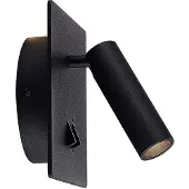 LUCANDE LED-vegglampe Magya, svart, 2 lyskilder, kantet