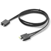 Lenovo Split Cable - Thunderbolt-kabel - USB-C / DC-strømjakk til USB-C, Slim Tip - Thunderbolt 4 - 70 cm - svart - for ThinkCentre M75t Gen 2 11W5