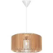 Nordlux Hengelampe Asti 50 av trelameller, høyde 25 cm