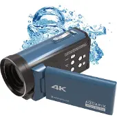 Aquapix WDV5630 - Videoopptaker - 4K / 30 fps - 13.0 MP - flashkort - under vannet inntil 5 m - gråblå