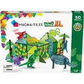 Magna-Tiles Magnetsett - 50 Deler - Dino World XL - - OneSize - Magnetisk leketøy