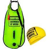 Buddyswim Caution Swimmer At Work Bøye 28l