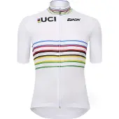 Santini Uci Official World Champion Master Kort Ermet Trøye