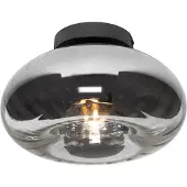 QAZQA Smart taklampe svart med røykglass inkl. WiFi P45 - Ayesha