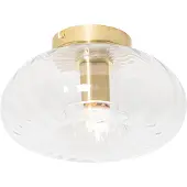 QAZQA Smart taklampe gull med glass inkl. Wifi P45 - Ayesha