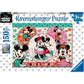 Ravensburger Puslespill - 150 Brikker - Mickey og Minnie - - OneSize - Puslespill