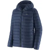 Patagonia Down Sweater Hoody Jakke blå