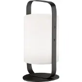 FH Lighting LED-solcellebordlampe Casoli batteri, høyde 25 cm