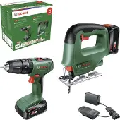 Bosch Easyimpact 18v-40 2x2.0ah Easysaw18v Elektrisk Verktøysett