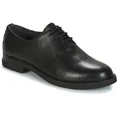 Camper for woman. K200685-001 Leather shoes Black magnet (35), Flat, Laces, Casual