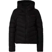 Superdry for woman. W5011594A Microfiber quilted jacket with hood (XS), Black, Casual, Recycled Polister, Sustainable