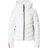 Superdry for woman. W5011594A Microfibre quilted hooded jacket white (XS), Casual, Recycled Polister, Sustainable