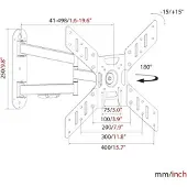 Haeger Wb-t50.017a 23-50´´ Tv-feste