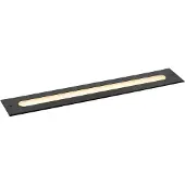 QAZQA Moderne jordspot svart 50 cm inkl. LED IP65 - Eline