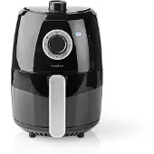Nedis Hot Air Fryer | Timer: 0.5 h | Analog | Aluminium / Sort
