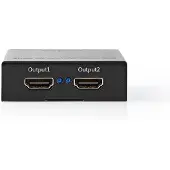Nedis Hdmi-splitter 2 Porter Hdmi Inn Til 2xhdmi Ut 4k Metall 60hz