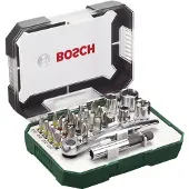 Bosch Accesorios Bosch - Skralleskrutrekker med bitsett - 26 deler - inn boks