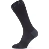 Sealskinz WP All Weather Mid Sock W. Hydrostop, sokker, svart/grå
