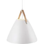 DFTP Hengelampe Strap med metallskjerm Ø 48 cm hvit