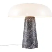 DFTP Bordlampe Glossy, grå/opalhvit