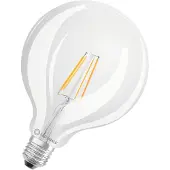 Ledvance Classic - LED-filamentlyspære - form: G125 - klar finish - E27 - 4 W (ekvivalent 40 W) - klasse E - varmt hvitt lys - 2700 K