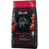 Fitmin Dog For Life, biff og ris - 12 kg