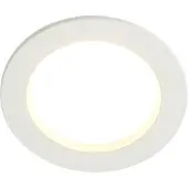 Arcchio LED-innfellingslampe Milaine, Ø 10 cm, hvit, dimbar