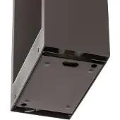LINDBY Emima LED-gatelampe, 60 cm, antrasitt, aluminium