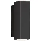 FISCHER&HONSEL GMBH LED-vegglampe Carlo, kvadratisk, opp/ned, svart