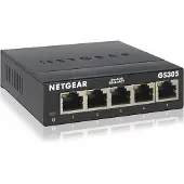 Netgear GS305 - 300PES 5-porters Gigabit Ethernet-switch uten administrasjonsfunksjoner