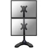 NeoMounts FPMA-D700DDV - Stativ - full bevegelse - for 2 LCD-skjermer - svart - skjermstørrelse: 10-27 - skrivebordsstativ, malje, skrivebordsmonterbar